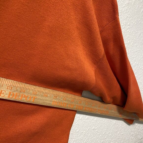 tommy hilfiger sweater small black knit cropped orange spell out $79 nwt tt - Picture 11 of 11